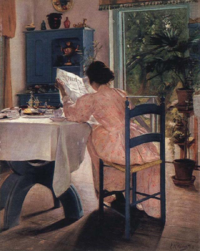 Laurits Andersen Ring at breakfast china oil painting image